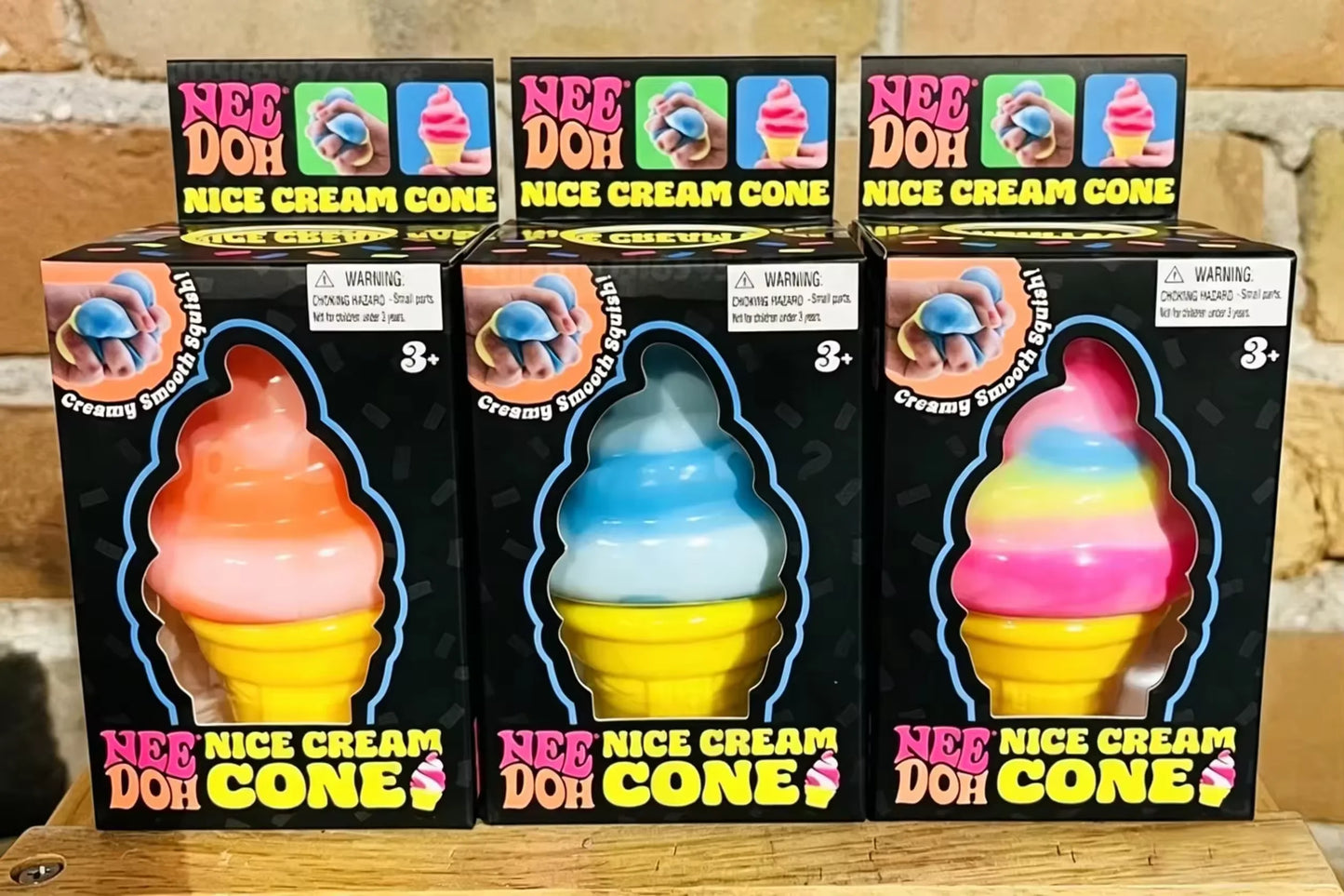 NeeDoh Nice Cube By Schylling Sensory Squeeze Toy Ice Cream Color Squishy