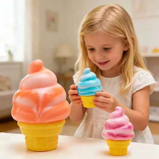 NeeDoh Nice Cube By Schylling Sensory Squeeze Toy Ice Cream Color Squishy